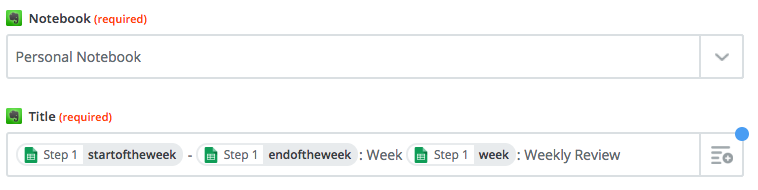 weekly review template