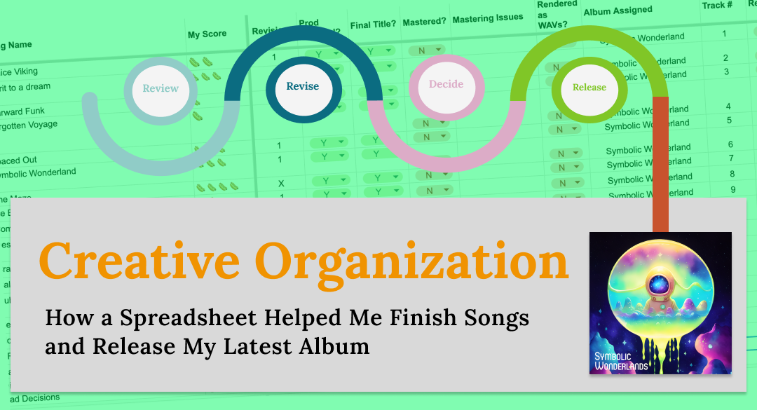 Creative Organization: How I Used a Spreadsheet to Streamline My Creative Process, Finish Songs Efficiently and Release My Latest Album